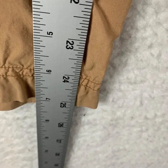 Poetry Women's Elastic Waist Brown Drawstring Trouser Pants 100% Cotton‎ Size 6 - Picture 4 of 9